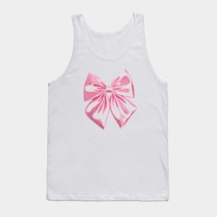 Big Pink Bow Tee Shirt Trendy Ribbon Y2k Tank Top